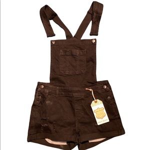 Wax Jean Overall Shorts Size Small